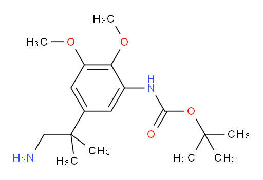 tert-butyl N-[5-(1-amino-2-methylpropan-2-yl)-2,3-dimethoxyphenyl]carbamate