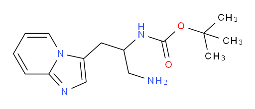tert-butyl N-(1-amino-3-{imidazo[1,2-a]pyridin-3-yl}propan-2-yl)carbamate