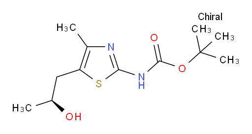 tert-butyl N-{5-[(2S)-2-hydroxypropyl]-4-methyl-1,3-thiazol-2-yl}carbamate