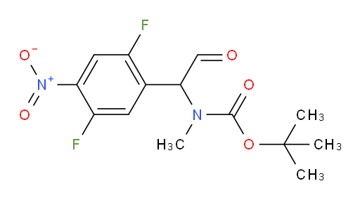 tert-butyl N-[1-(2,5-difluoro-4-nitrophenyl)-2-oxoethyl]-N-methylcarbamate