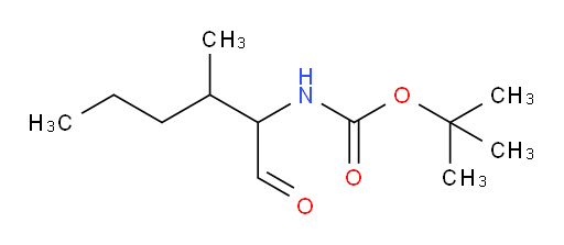 tert-butyl N-(3-methyl-1-oxohexan-2-yl)carbamate