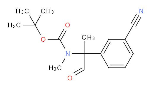tert-butyl N-[2-(3-cyanophenyl)-1-oxopropan-2-yl]-N-methylcarbamate