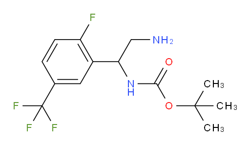 tert-butyl N-{2-amino-1-[2-fluoro-5-(trifluoromethyl)phenyl]ethyl}carbamate