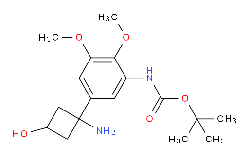 tert-butyl N-[5-(1-amino-3-hydroxycyclobutyl)-2,3-dimethoxyphenyl]carbamate