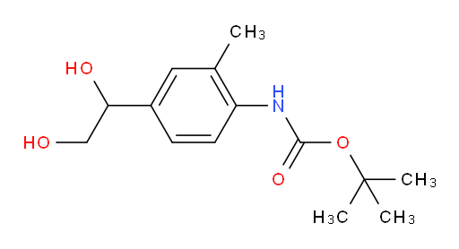 tert-butyl N-[4-(1,2-dihydroxyethyl)-2-methylphenyl]carbamate