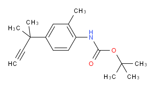 tert-butyl N-[2-methyl-4-(2-methylbut-3-yn-2-yl)phenyl]carbamate