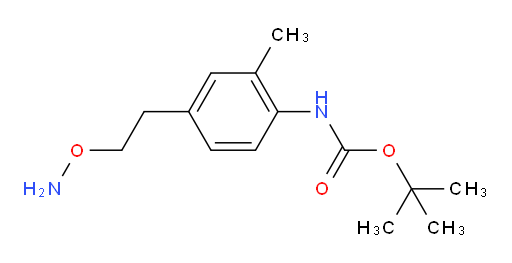 tert-butyl N-{4-[2-(aminooxy)ethyl]-2-methylphenyl}carbamate