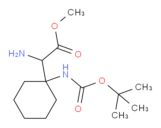 methyl 2-amino-2-(1-{[(tert-butoxy)carbonyl]amino}cyclohexyl)acetate