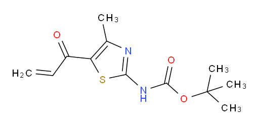 tert-butyl N-[4-methyl-5-(prop-2-enoyl)-1,3-thiazol-2-yl]carbamate