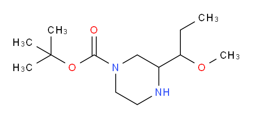 tert-butyl 3-(1-methoxypropyl)piperazine-1-carboxylate