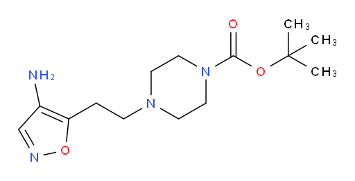 tert-butyl 4-[2-(4-amino-1,2-oxazol-5-yl)ethyl]piperazine-1-carboxylate