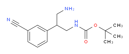 tert-butyl N-[3-amino-2-(3-cyanophenyl)propyl]carbamate
