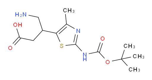 4-amino-3-(2-{[(tert-butoxy)carbonyl]amino}-4-methyl-1,3-thiazol-5-yl)butanoic acid