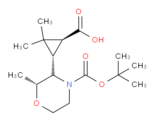 (1RS,3RS)-3-[(2R)-4-[(tert-butoxy)carbonyl]-2-methylmorpholin-3-yl]-2,2-dimethylcyclopropane-1-carboxylic acid