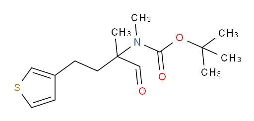 tert-butyl N-methyl-N-[2-methyl-1-oxo-4-(thiophen-3-yl)butan-2-yl]carbamate