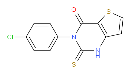 3-(4-chlorophenyl)-2-sulfanylidene-1H,2H,3H,4H-thieno[3,2-d]pyrimidin-4-one