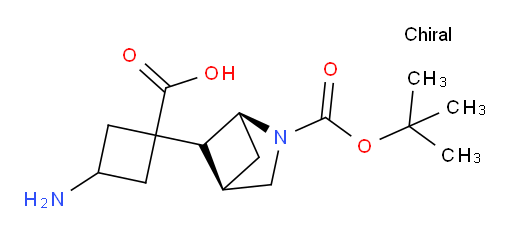 3-amino-1-[(1S,4R)-2-[(tert-butoxy)carbonyl]-2-azabicyclo[2.1.1]hexan-5-yl]cyclobutane-1-carboxylic acid
