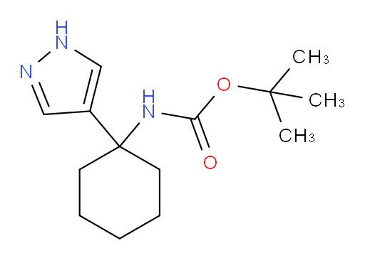 tert-butyl N-[1-(1H-pyrazol-4-yl)cyclohexyl]carbamate