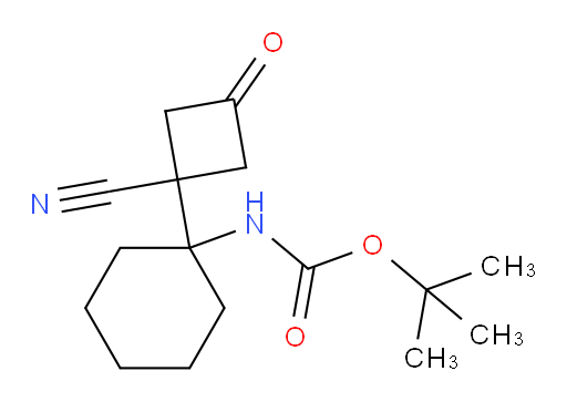 tert-butyl N-[1-(1-cyano-3-oxocyclobutyl)cyclohexyl]carbamate