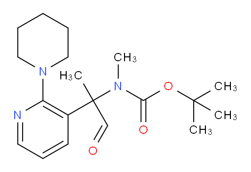 tert-butyl N-methyl-N-{1-oxo-2-[2-(piperidin-1-yl)pyridin-3-yl]propan-2-yl}carbamate