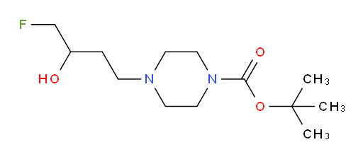 tert-butyl 4-(4-fluoro-3-hydroxybutyl)piperazine-1-carboxylate