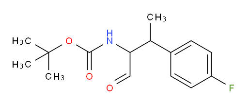 tert-butyl N-[3-(4-fluorophenyl)-1-oxobutan-2-yl]carbamate