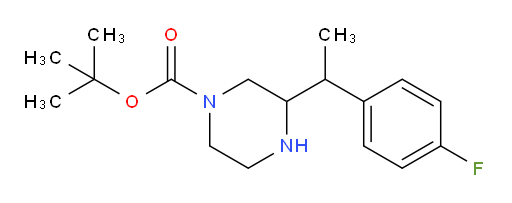 tert-butyl 3-[1-(4-fluorophenyl)ethyl]piperazine-1-carboxylate