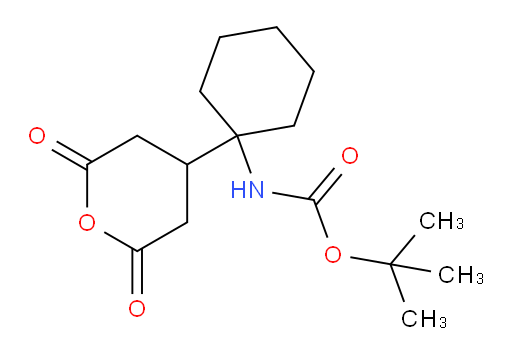 tert-butyl N-[1-(2,6-dioxooxan-4-yl)cyclohexyl]carbamate