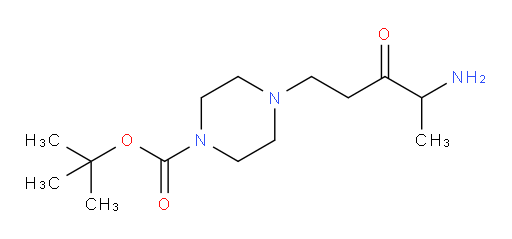 tert-butyl 4-(4-amino-3-oxopentyl)piperazine-1-carboxylate