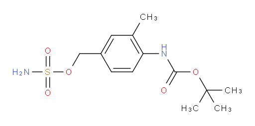 tert-butyl N-{2-methyl-4-[(sulfamoyloxy)methyl]phenyl}carbamate