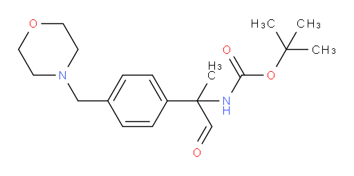 tert-butyl N-(2-{4-[(morpholin-4-yl)methyl]phenyl}-1-oxopropan-2-yl)carbamate