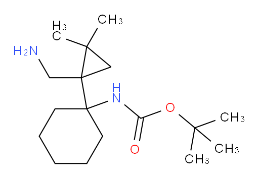 tert-butyl N-{1-[1-(aminomethyl)-2,2-dimethylcyclopropyl]cyclohexyl}carbamate