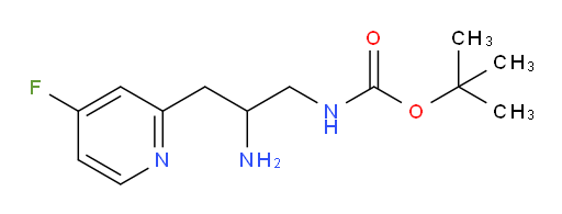 tert-butyl N-[2-amino-3-(4-fluoropyridin-2-yl)propyl]carbamate