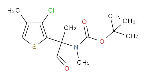 tert-butyl N-[2-(3-chloro-4-methylthiophen-2-yl)-1-oxopropan-2-yl]-N-methylcarbamate