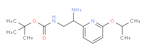 tert-butyl N-{2-amino-2-[6-(propan-2-yloxy)pyridin-2-yl]ethyl}carbamate