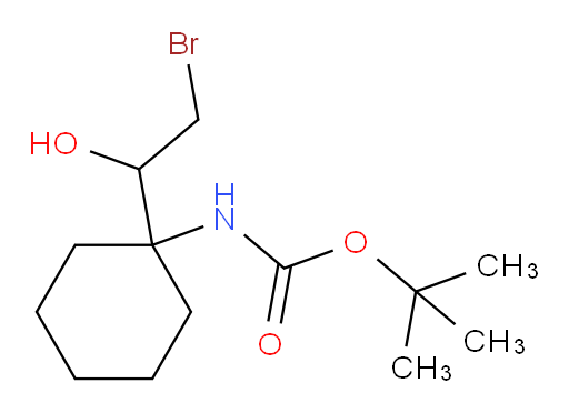 tert-butyl N-[1-(2-bromo-1-hydroxyethyl)cyclohexyl]carbamate