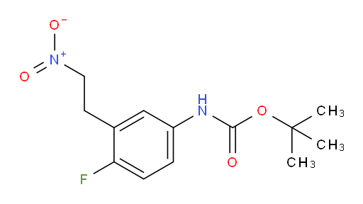 tert-butyl N-[4-fluoro-3-(2-nitroethyl)phenyl]carbamate