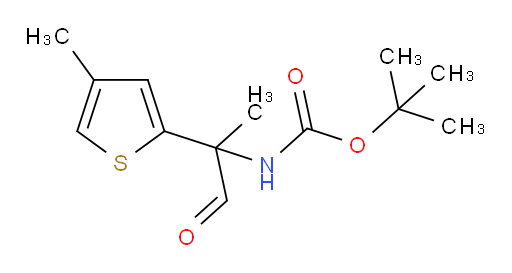 tert-butyl N-[2-(4-methylthiophen-2-yl)-1-oxopropan-2-yl]carbamate