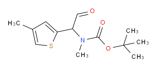 tert-butyl N-methyl-N-[1-(4-methylthiophen-2-yl)-2-oxoethyl]carbamate