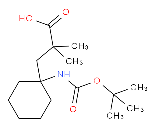 3-(1-{[(tert-butoxy)carbonyl]amino}cyclohexyl)-2,2-dimethylpropanoic acid