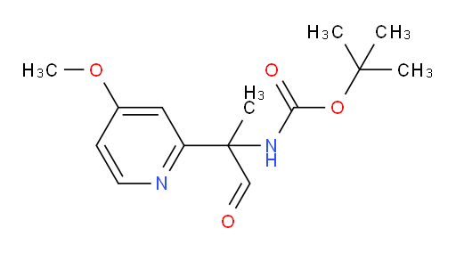 tert-butyl N-[2-(4-methoxypyridin-2-yl)-1-oxopropan-2-yl]carbamate