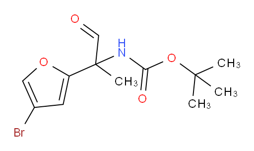 tert-butyl N-[2-(4-bromofuran-2-yl)-1-oxopropan-2-yl]carbamate