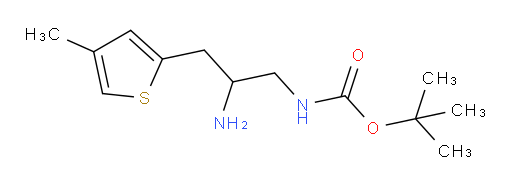 tert-butyl N-[2-amino-3-(4-methylthiophen-2-yl)propyl]carbamate