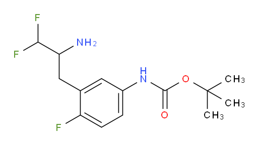 tert-butyl N-[3-(2-amino-3,3-difluoropropyl)-4-fluorophenyl]carbamate