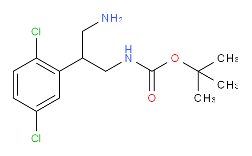 tert-butyl N-[3-amino-2-(2,5-dichlorophenyl)propyl]carbamate