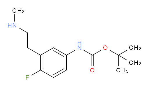 tert-butyl N-{4-fluoro-3-[2-(methylamino)ethyl]phenyl}carbamate