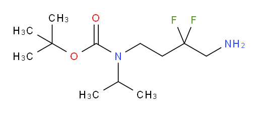 tert-butyl N-(4-amino-3,3-difluorobutyl)-N-(propan-2-yl)carbamate