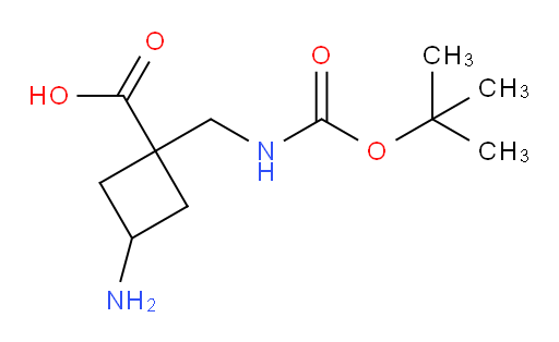 3-amino-1-({[(tert-butoxy)carbonyl]amino}methyl)cyclobutane-1-carboxylic acid