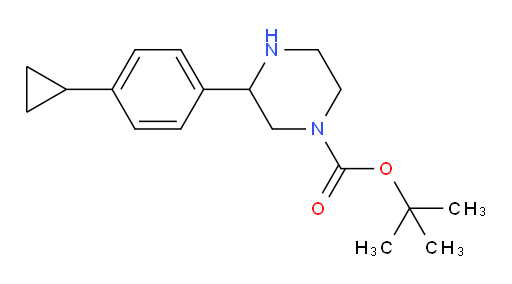 tert-butyl 3-(4-cyclopropylphenyl)piperazine-1-carboxylate