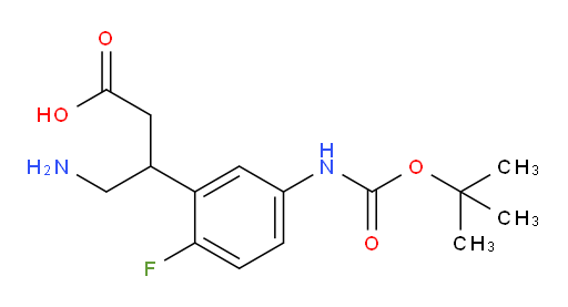4-amino-3-(5-{[(tert-butoxy)carbonyl]amino}-2-fluorophenyl)butanoic acid